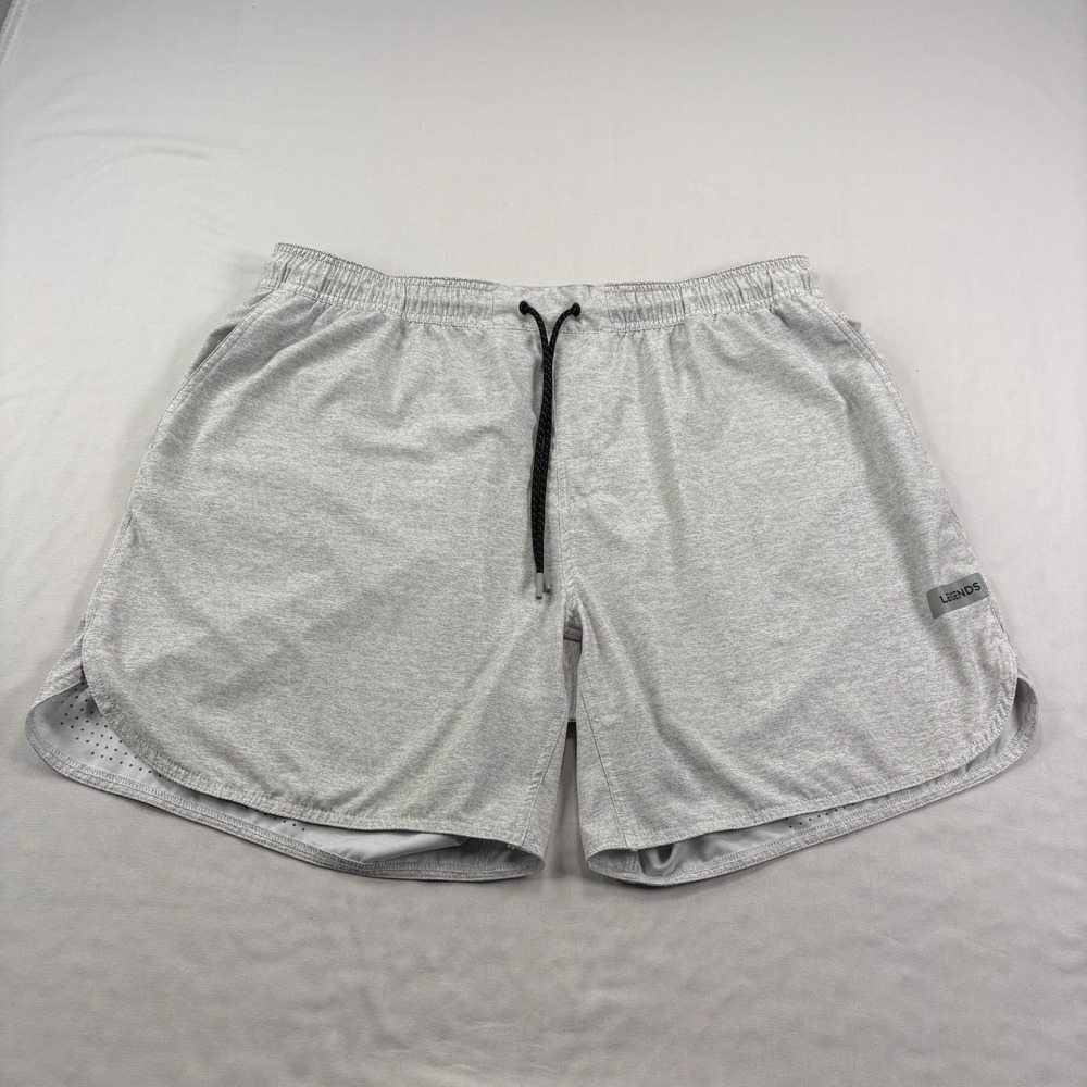 Legends Luka Shorts Mens 2XL Gray Athletic Unlined Gym Performance Running